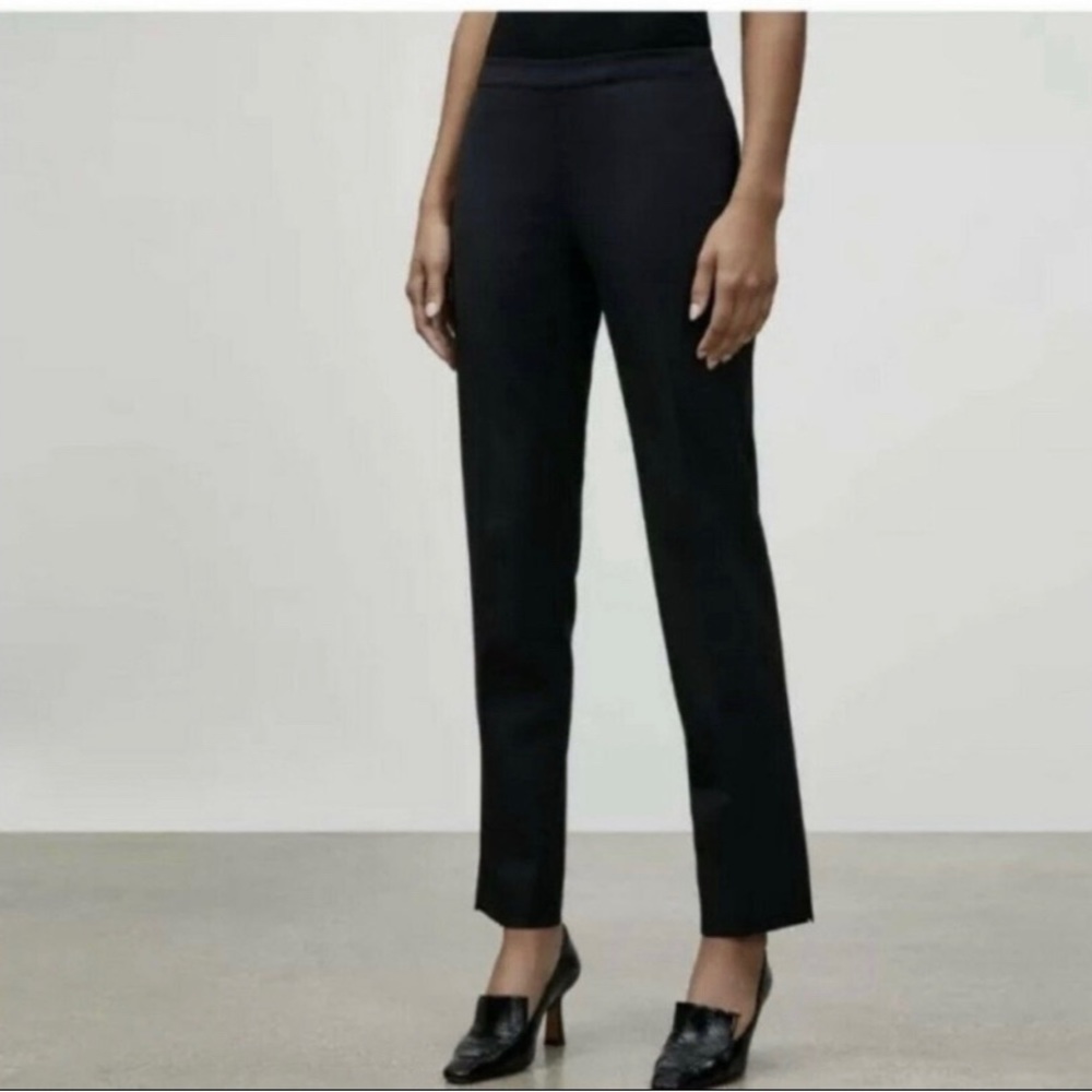 Lafayette 148 New York Stanton Black Pants size 2